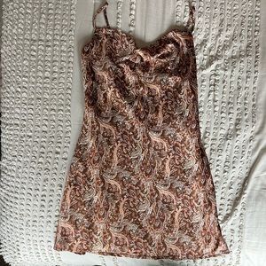 Mini silk dress